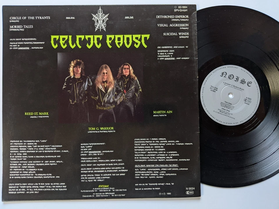 CELTIC FROST - Emperor's Return 12" MLP 1985 - Orig. Vinyl - Noise Rec. N 0024 - Bild 4 von 4