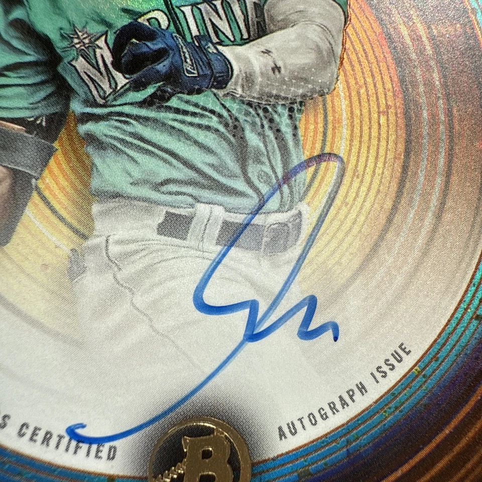 2022 Bowman Inception Jonatan Clase Prospect Auto Orange Foil /25 Mariners PA-JC - Image 4 of 4