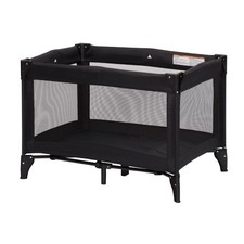 Babideal Portable Baby Playpen Foldable Mesh Play Yard with Padded Mat Black