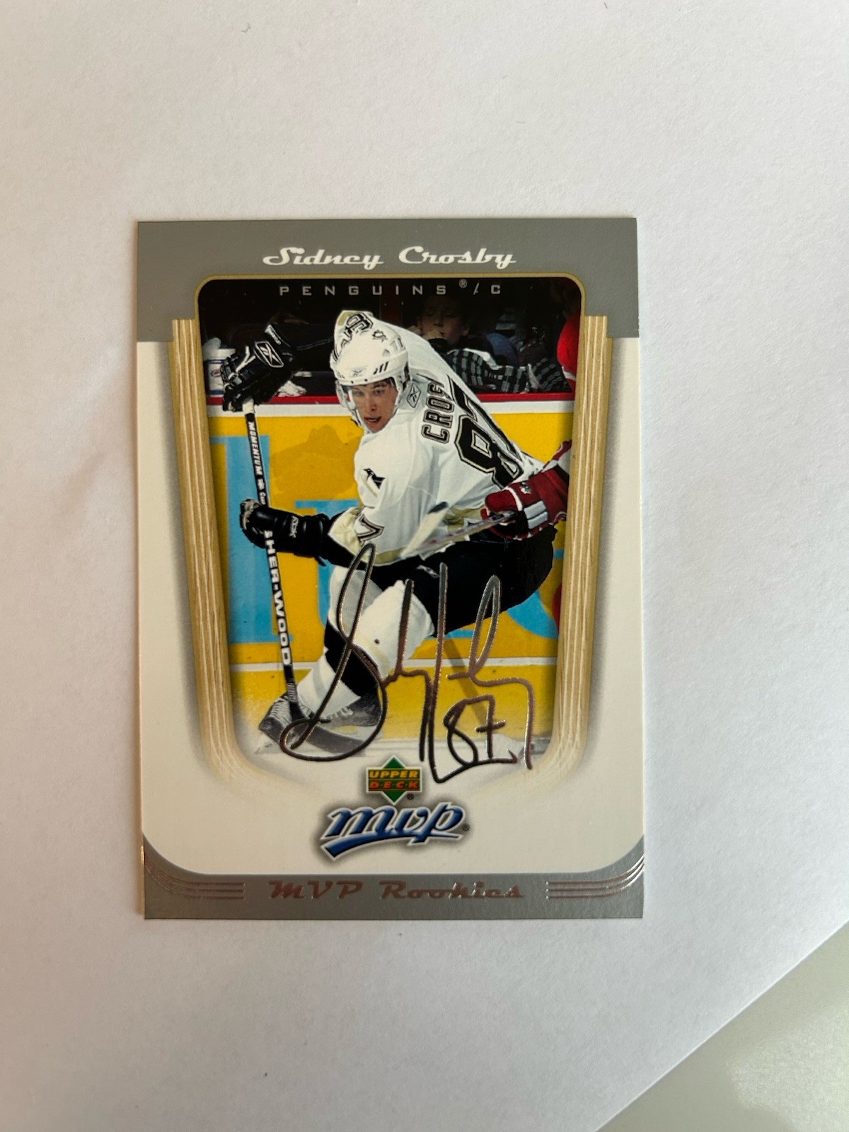 2005-06 UD MVP hockey Rookies Sidney Crosby RC #393