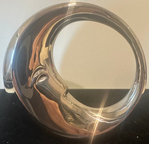 Modernist Stainless Steel Moon Orb Bank Attrib. Sean O’Hara Nambe’