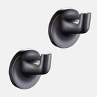 2 Pack Oil Rubbed Bronze Towel Hook for Bathroom Modern ORB Towel Robe Hooks Wal