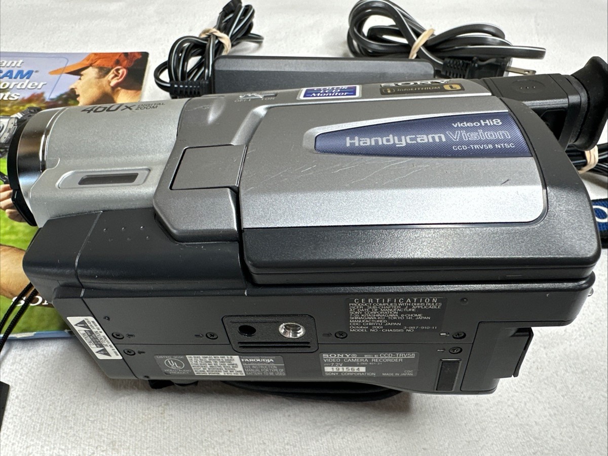 Sony Handycam Vision CCD-TRV58 NTSC Hi8 Night Vision Camcorder