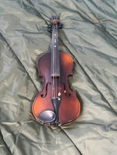 Vintage Federated Teachers Service Corp Violin w/ Case Bow Needs Restoration