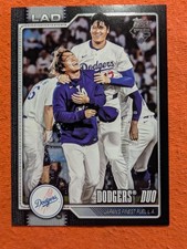 2026 Topps Series 1 Black Border SP /75  Dodgers Duo Ohtani & Yamamoto #265
