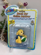 Webkinz Figurine - Beach Boy Golden Retriever -w/ Unused Sealed Feature Code-New