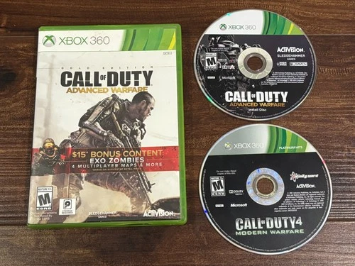 Call of Duty Advanced Warfare Gold Edition Complete w/ Case XBOX 360 -TESTED