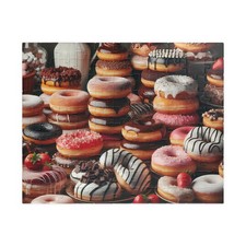 Puzzles for Adults 110 pcs, Delicious Pile of Donuts Jigsaw Puzzle