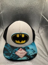 Original Snapback Cap DC Batman Bio World Merch Black, Blue And Yellow