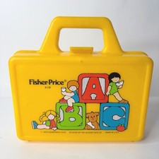 Vintage Fisher Price Lunch box ABC Pretend Play Plastic 1979 VGC no thermos