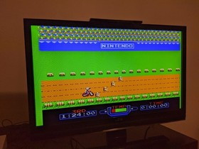 NES Original Nintendo Console, Box, 7 Games, Game Genie, Eleminator