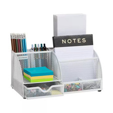 11 In. L X 5.5 In. W X 5 In. H Desktop Organizer File Storage Accessory Storage