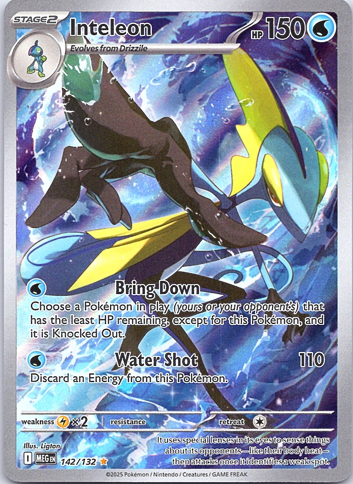 Inteleon Illustration Rare ME01: Mega Evolution 142/132 NM