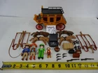 Vintage Playmobil 3803 Covered Wagon horse set with accessories