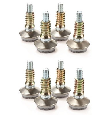 HOTTARGET Furniture Levelers - Adjustable Leveling Legs D34mm Silver, Silver