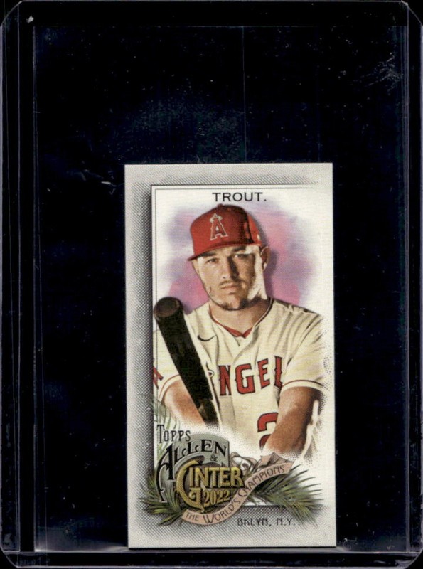 2022 Topps Allen & Ginter Mike Trout Mini Rip Exclusives #351 Angels