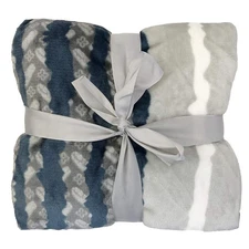 Allgala 60x45 Super Soft Lightweight Flannel Plush Throw Blanket – Riverside