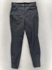 Piper by SmartPak Full Seat Breeches Womens 32L Black Riding Pants Horse Grip