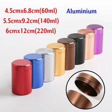 Airtight Smell Proof Metal Herb Can Portable Travel Tea Stash Jar Container Tool
