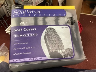 Axius Seat Wear Originals universal bucket seat covers Tiger print