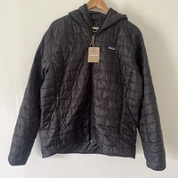 Patagonia Men’s Nano Puff Hoody Jacket Size Medium Black Zip Primaloft NWT New