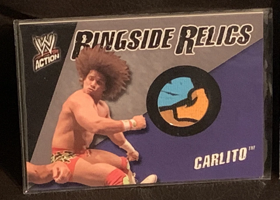 Carlito 🇵🇷 WWE Action Ring Side Relics Restricted Access Collectors Cards - Image 2 of 4