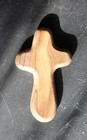 Zuluf Wandkreuz Aus Olivenholz 12cm - Handgefertigt In Bethlehem Mit Echtheitszertifikat