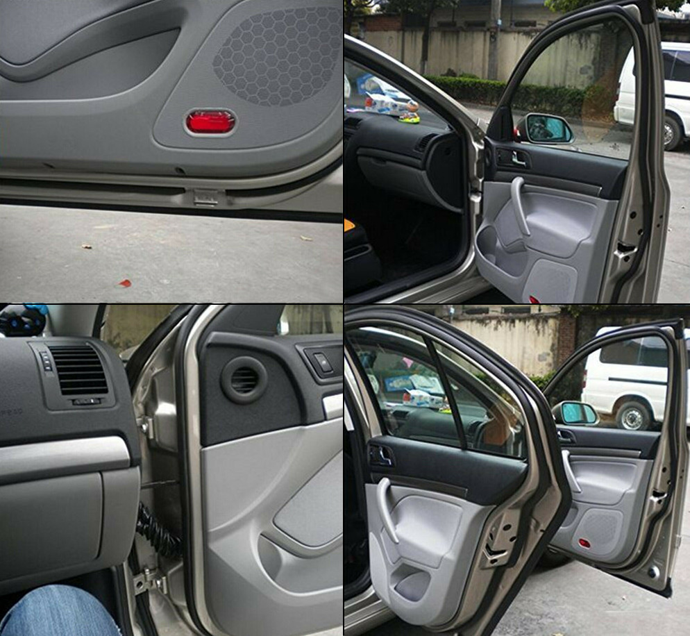 4M Z Shape Car Door Window Waterproof Rubber Seal Weather Strip Self Adhesive US