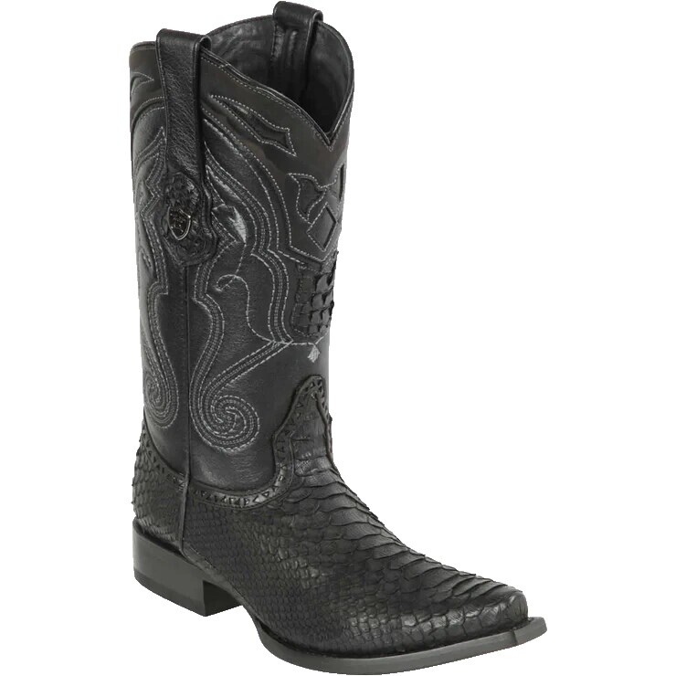 Black Python Cowboy Boots | eBay