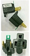  4Polarized  outlets Grounding Adapter 4 pack BLACK  3 to 2 Prong Adapters