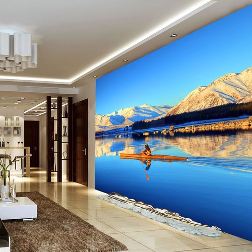 Lake Tekapo New Zealand Rafting 3D Full Wall Mural Photo Wallpaper Vinyl Decal - Picture 4 of 9