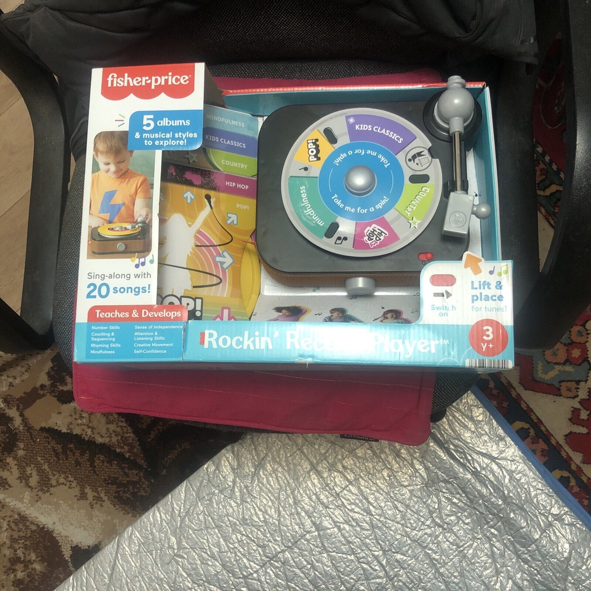 Fisher-Price Rockin' Record Player Musical Toy Albums