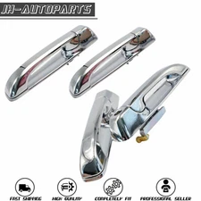 Chrome Outside Door Handle Set Of 4 For 2013-2018 DODGE RAM 1500 HFE