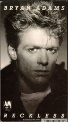 Bryan Adams: Reckless (VHS, 1987, A&M Video) VERY GOOD CONDITION