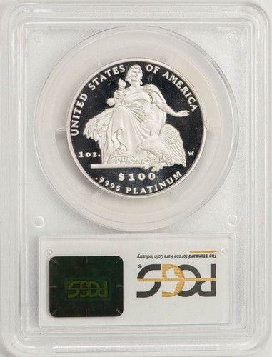 Estatua de la Libertad American Platinum Eagle 2004-W $100 PR69 DCAM PCGS 932554-9 - Imagen 2 de 4