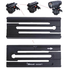 Clamp Adapter for Arca-Swiss Fit Quick Release Plate Manfrotto Gitzo Fluid Head