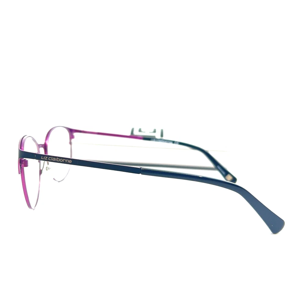 Gafas Liz Claiborne L445 003 Negro Rosa Marco Redondo Ojo de Gato 48[]17 135 mm Foto 3 de 4