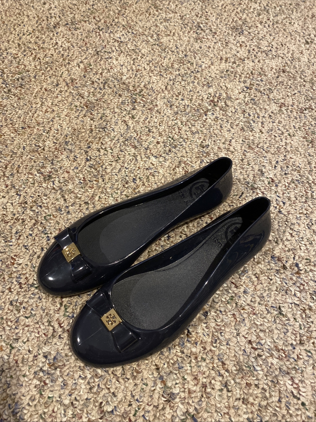 TORY BURCH Jelly Rubber Bow Ballet Flats Shoes Bow Size: 6M | eBay