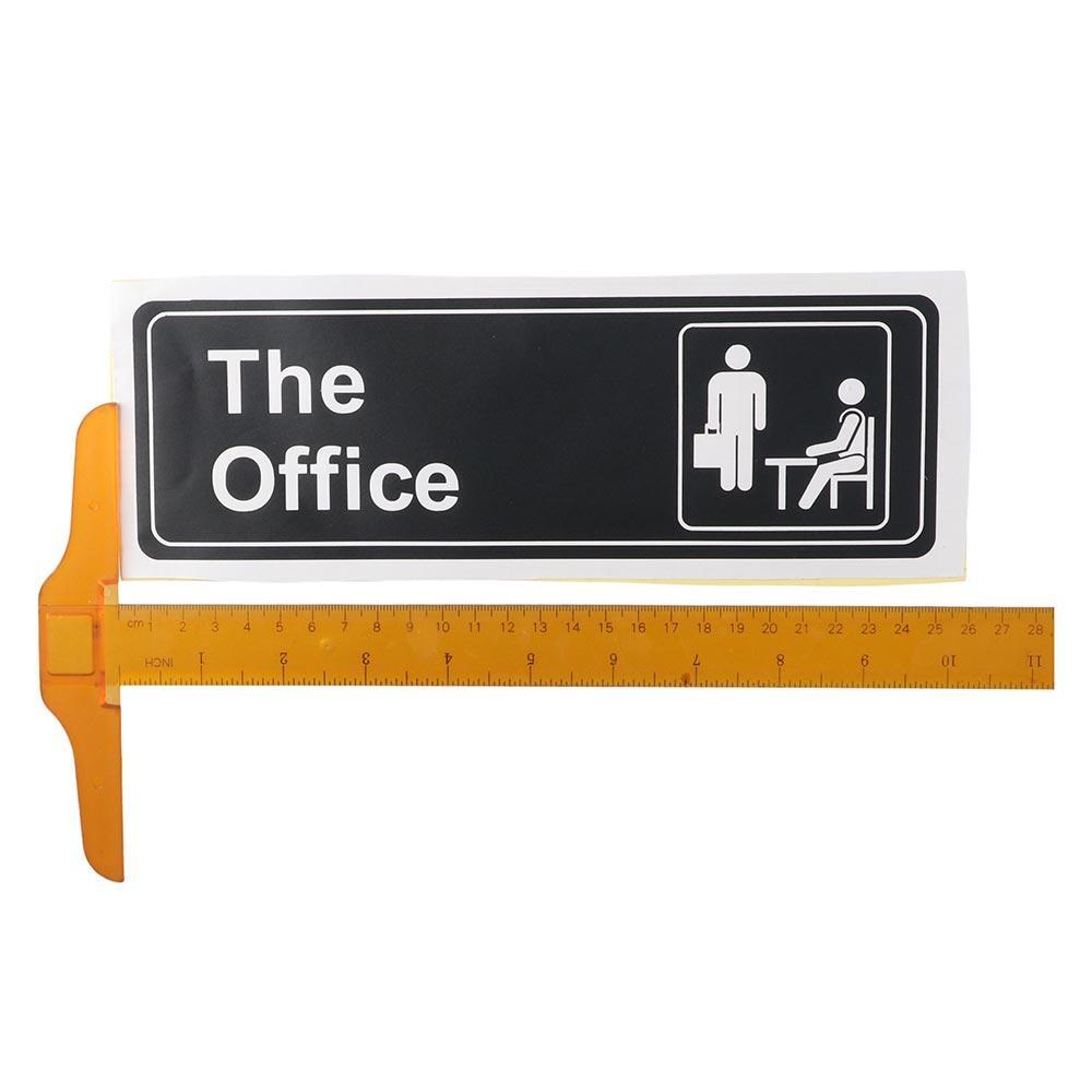 Black The Office Sign Back Adhesive Office Sign Stickers Business ...