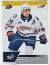Brett Harrison 22-23 Upper Deck CHL Base Common #19 Windsor Spitfires