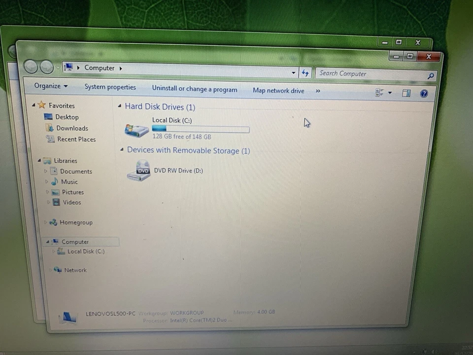  Lenovo ThinkPad SL500 15.4" T5870 2.0GHZ 4GB RAM 160gb hdd  - Image 4 of 4
