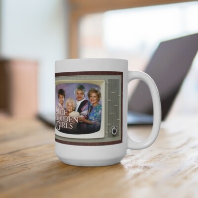 GOLDEN GIRLS TV Show Tv Retro Design Ceramic Mug 15oz Extra Large