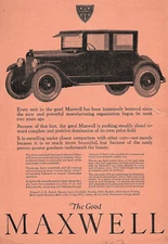 1923 MAXWELL MOTOR CORPORATION AUTOMOBILE DETROIT MI PRINT ADVERTISEMENT Z1877