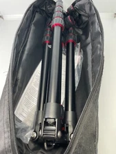 Sunpak - TravelLite Pro Reverse Folding 63" Tripod - Black with red accents VG