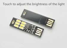 1pcs MINI Touch Switch USB mobile power camping lamp LED night light lamp 6LED