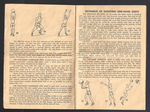 1952-53 FOOTBALL TIPS & BASKETBALL HINTS - P-F SHOES - HOOD RUBBER CO. BOOKLET - Picture 4 of 4