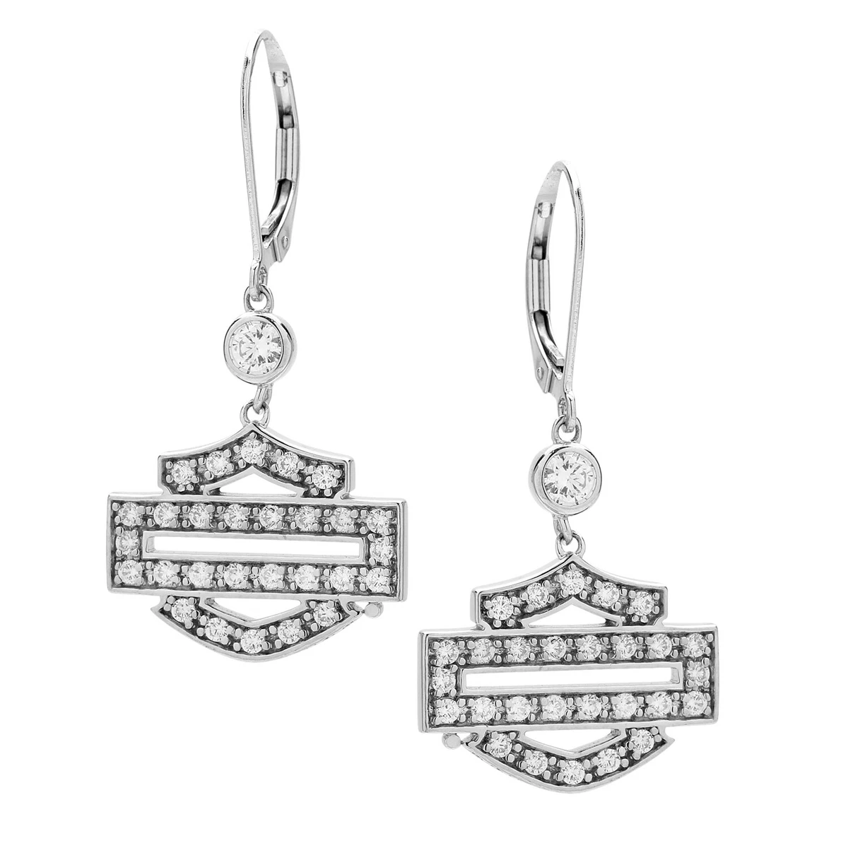 Harley davidson dangle best sale earrings