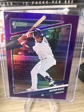 2021 Donruss Baseball Base Holo Purple #130 Javier Baez - Chicago Cubs
