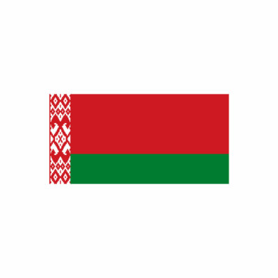 2er Set Weißrussische Flagge Bügeln auf Siebdruck Transfers für Stoffe Weißrussisch 
