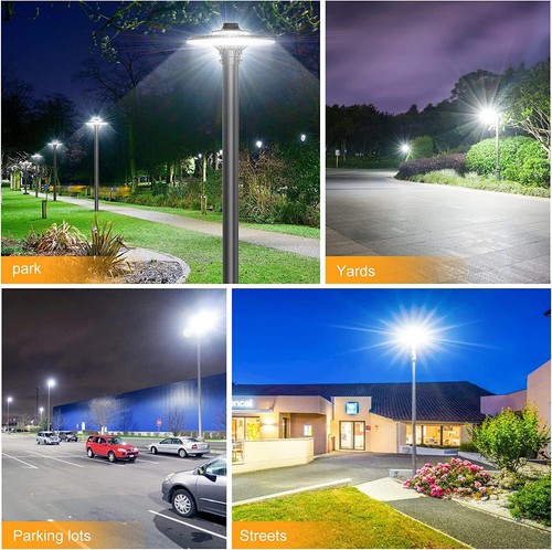 80W Led Post Light Dusk to Dawn Outdoor Post Top Circular Area Pole Garden Light - 第 18/18 張圖片